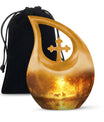 Cross Drop Golden Forest Serenity Urn,