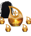 Cross Drop Golden Forest Serenity Urn,