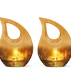 Cross Drop Golden Forest Serenity Urn,