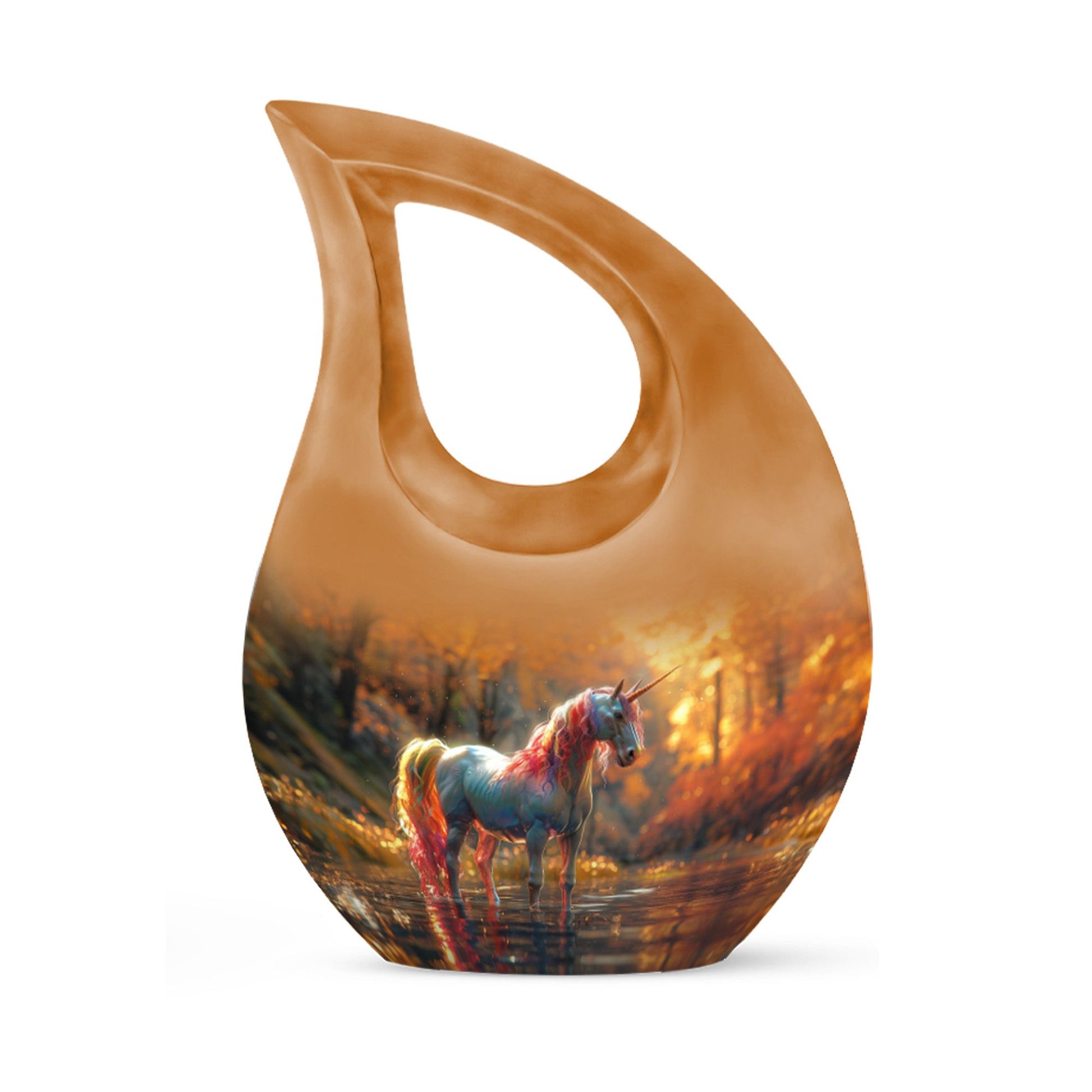 Autumn Magic Horse Cremation Urns For Human Ashes - Funeral Urns For Adult