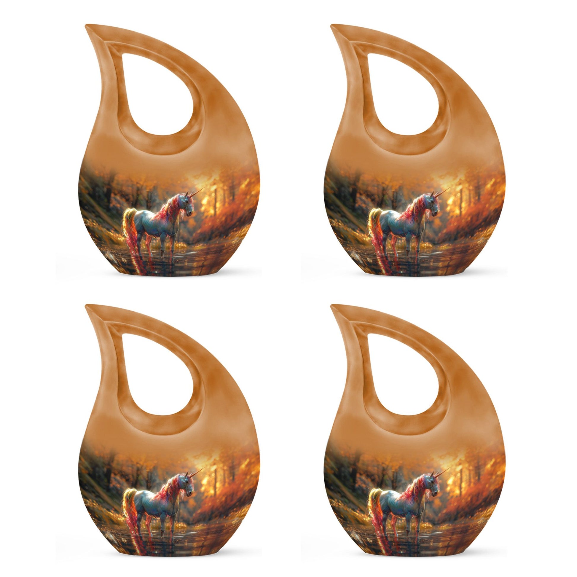 Autumn Magic Horse Cremation Urns For Human Ashes - Funeral Urns For Adult