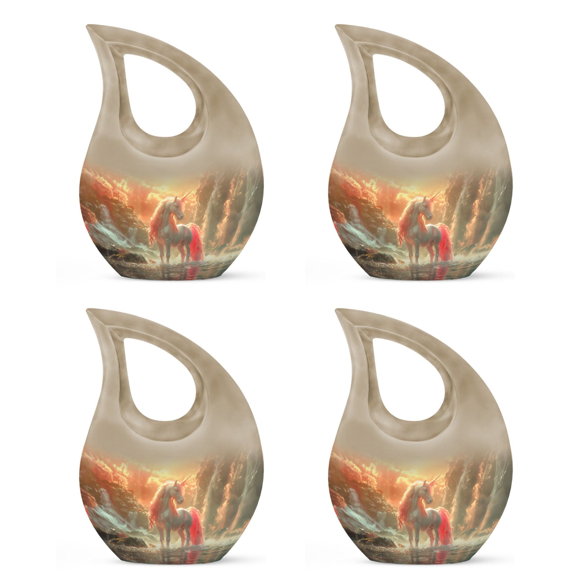 Mystical Dawn Unicorn Cremation Urns For Human Ashes - Large Urn For Mom