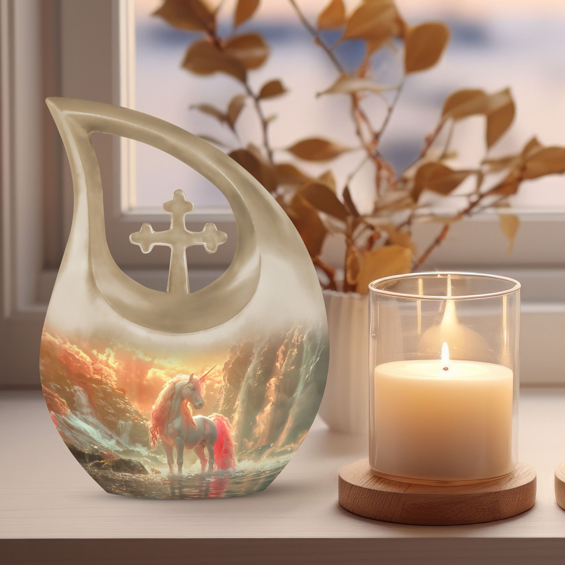 Mystical Dawn Unicorn Urn, 