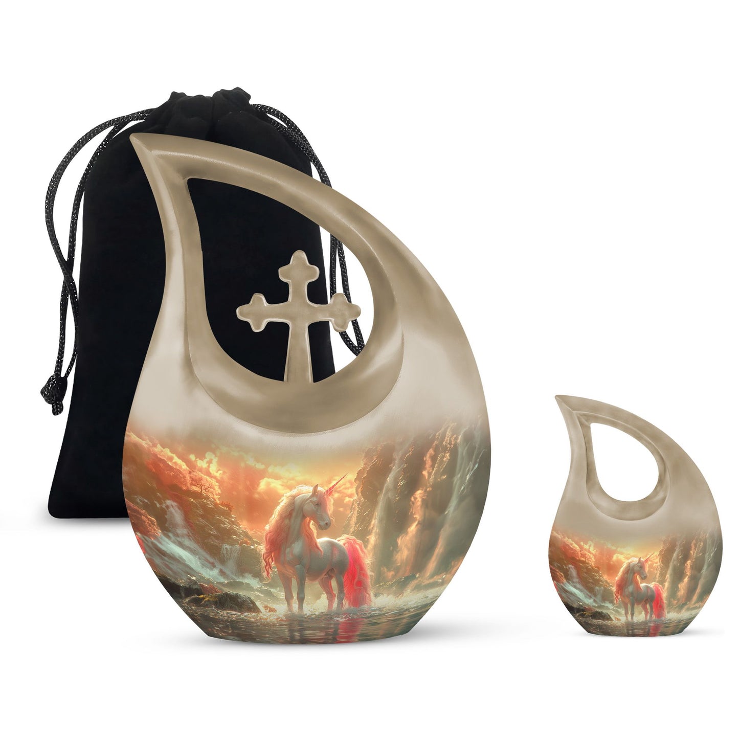 Personalized Mother Memorial Urn for Mom - 10-inch, 200 cu in - Yatskia