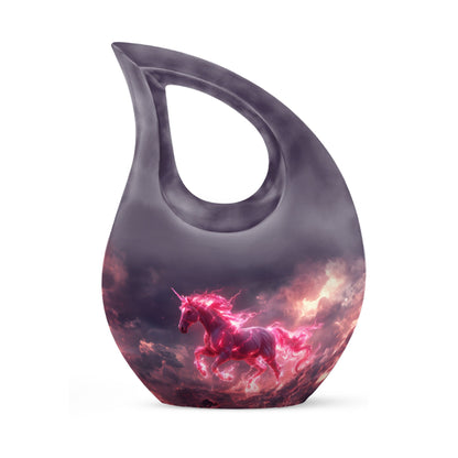 Personalized Unicorn Cremation Urn for Men - 10-inch, 200 cu in - Yatskia