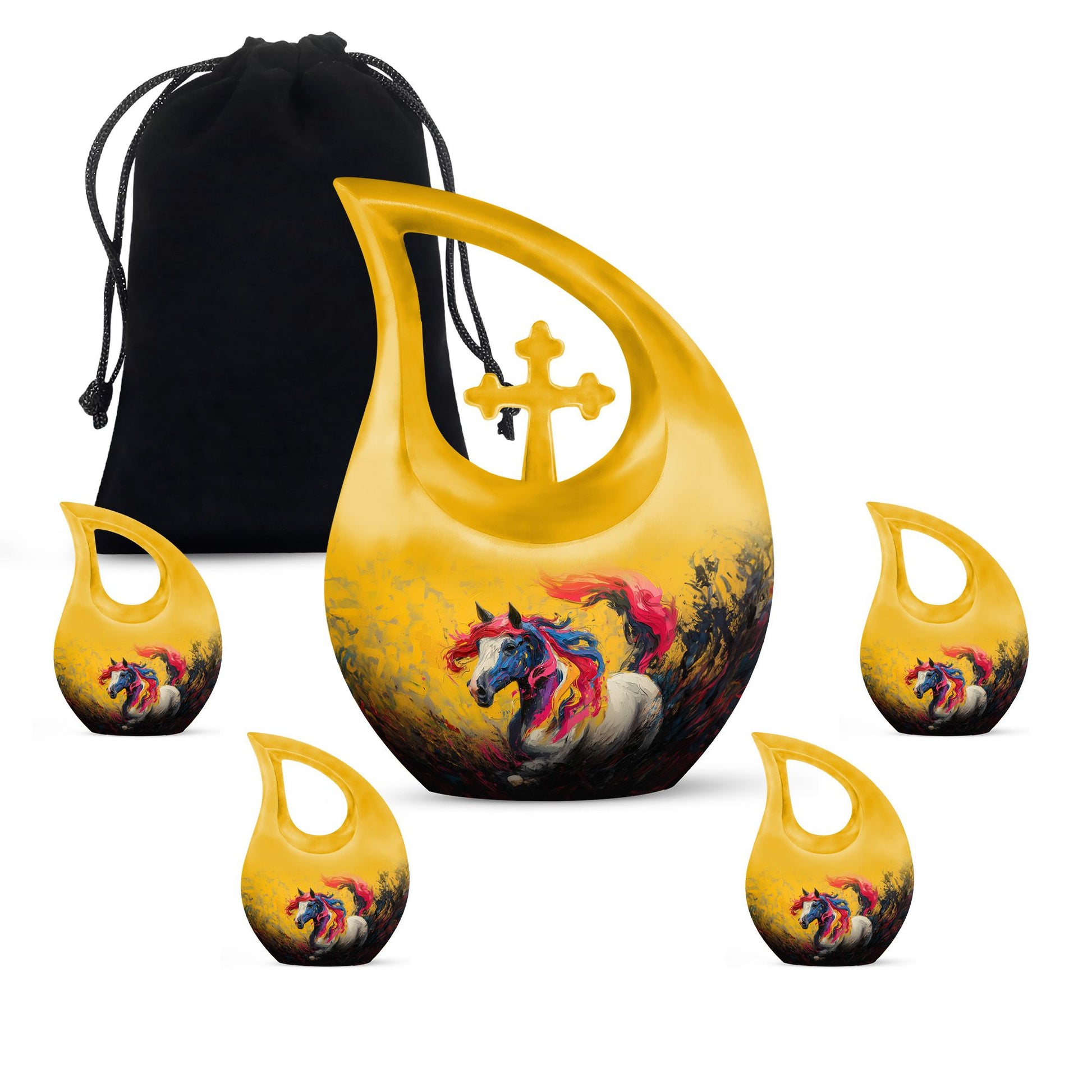 Colorful Cross Drop Essence Urn 