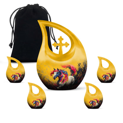 Colorful Cross Drop Essence Urn 