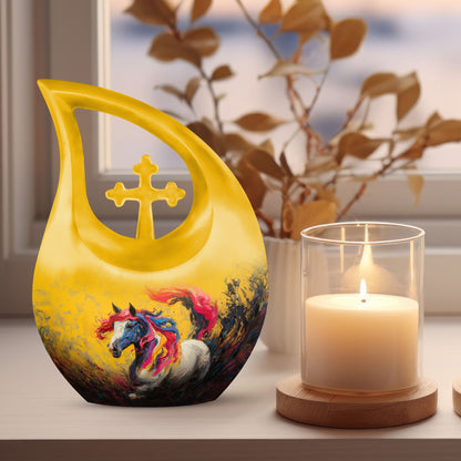 Colorful Cross Drop Essence Urn 