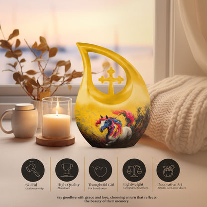 Colorful Cross Drop Essence Urn 