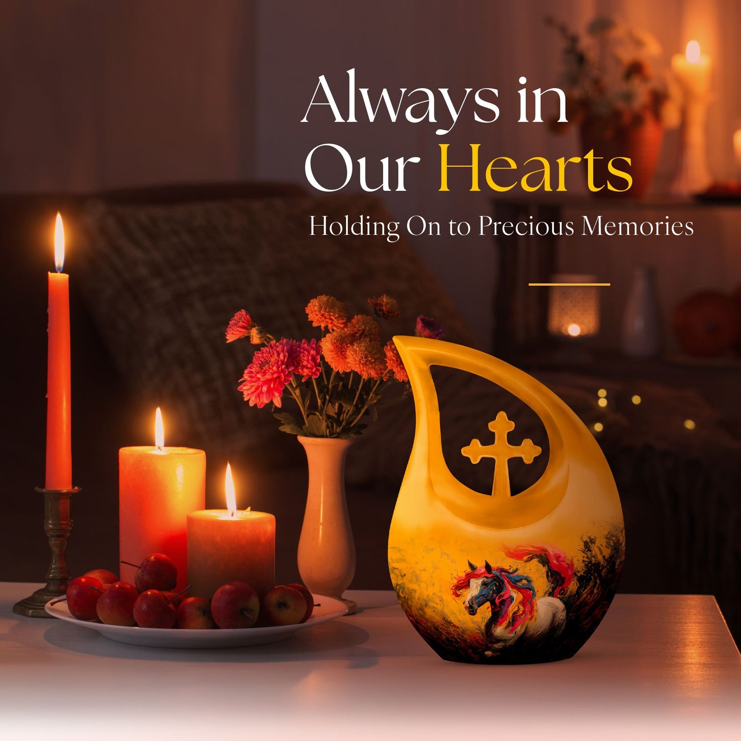 Colorful Cross Drop Essence Urn 