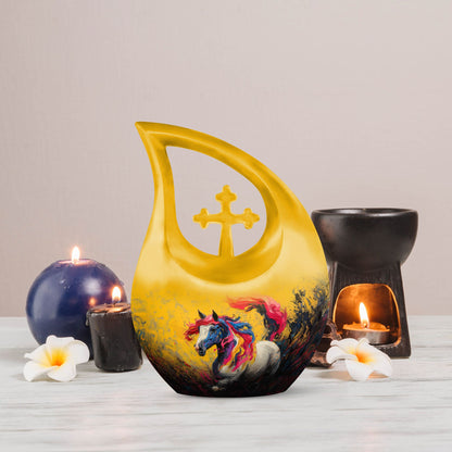 Colorful Cross Drop Essence Urn 