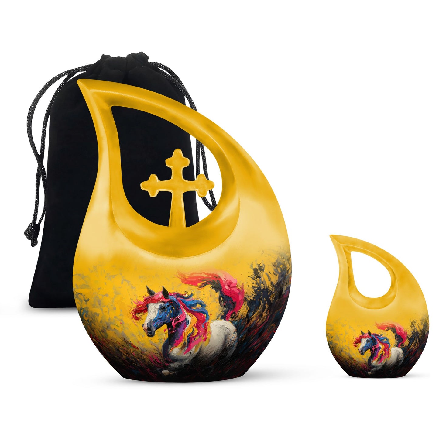 Colorful Cross Drop Essence Urn 