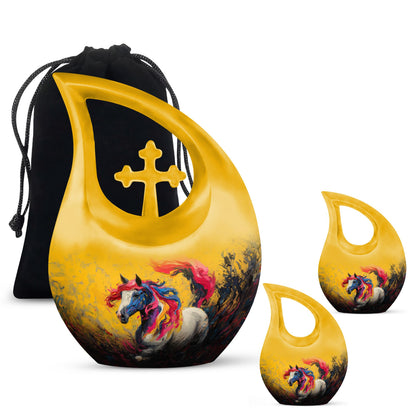 Colorful Cross Drop Essence Urn 