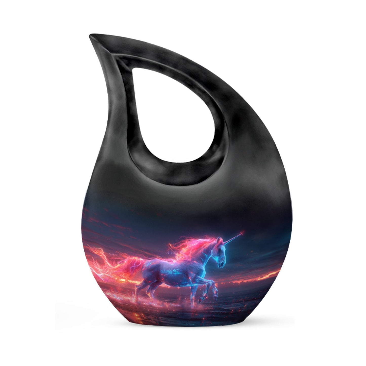 Personalized Horse Cremation Urn for Women - 10-inch, 200 cu in - Yatskia