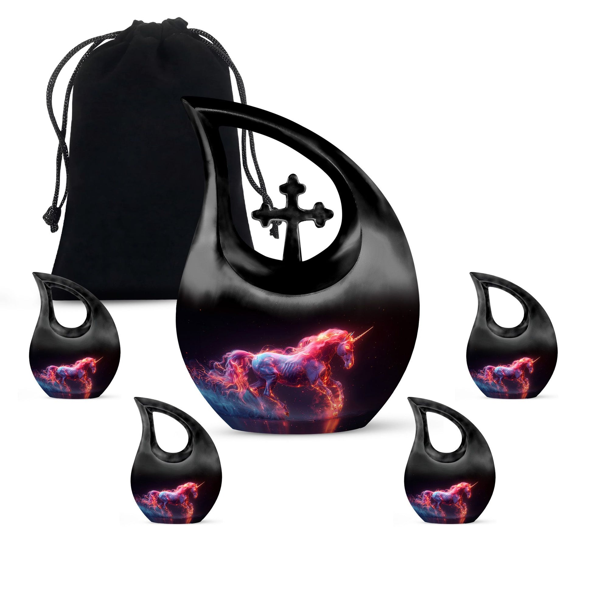 10-inch Cosmic Flame Urn 