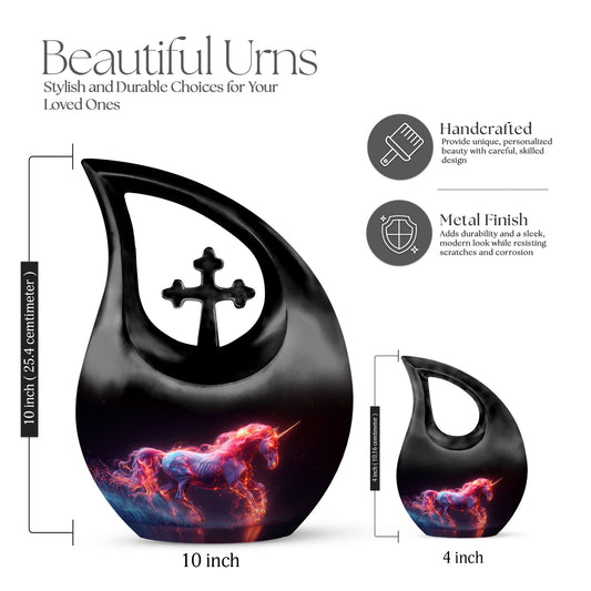 10-inch Cosmic Flame Urn 