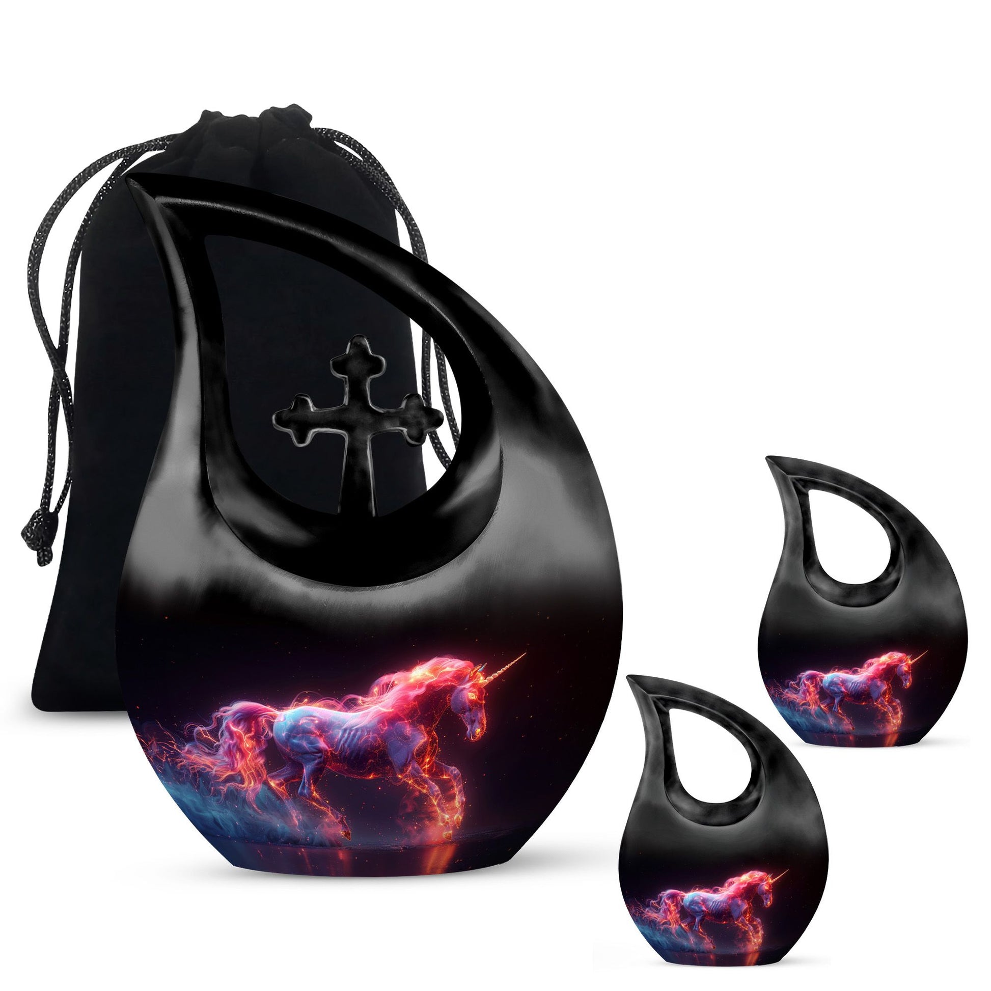 Cosmic Unicorn Cremation Urns For Human Ashes - Funeral Urn For Adult