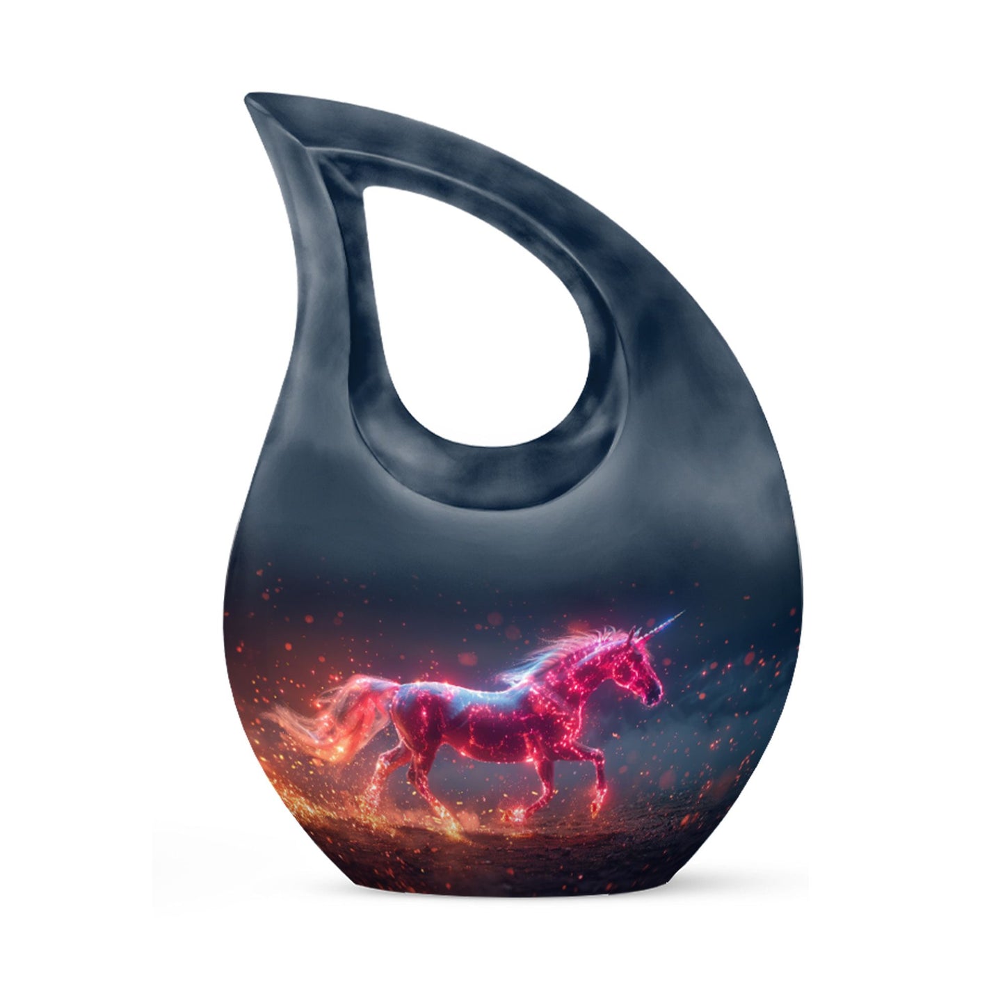 Personalized Unicorn Cremation Urn for Women - 10-inch, 200 cu in - Yatskia