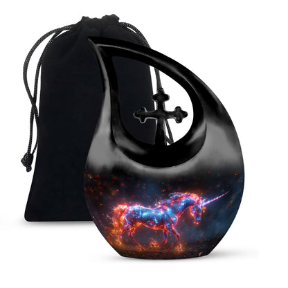 Supernova Steed Urn, a 10-inch memorial urn 