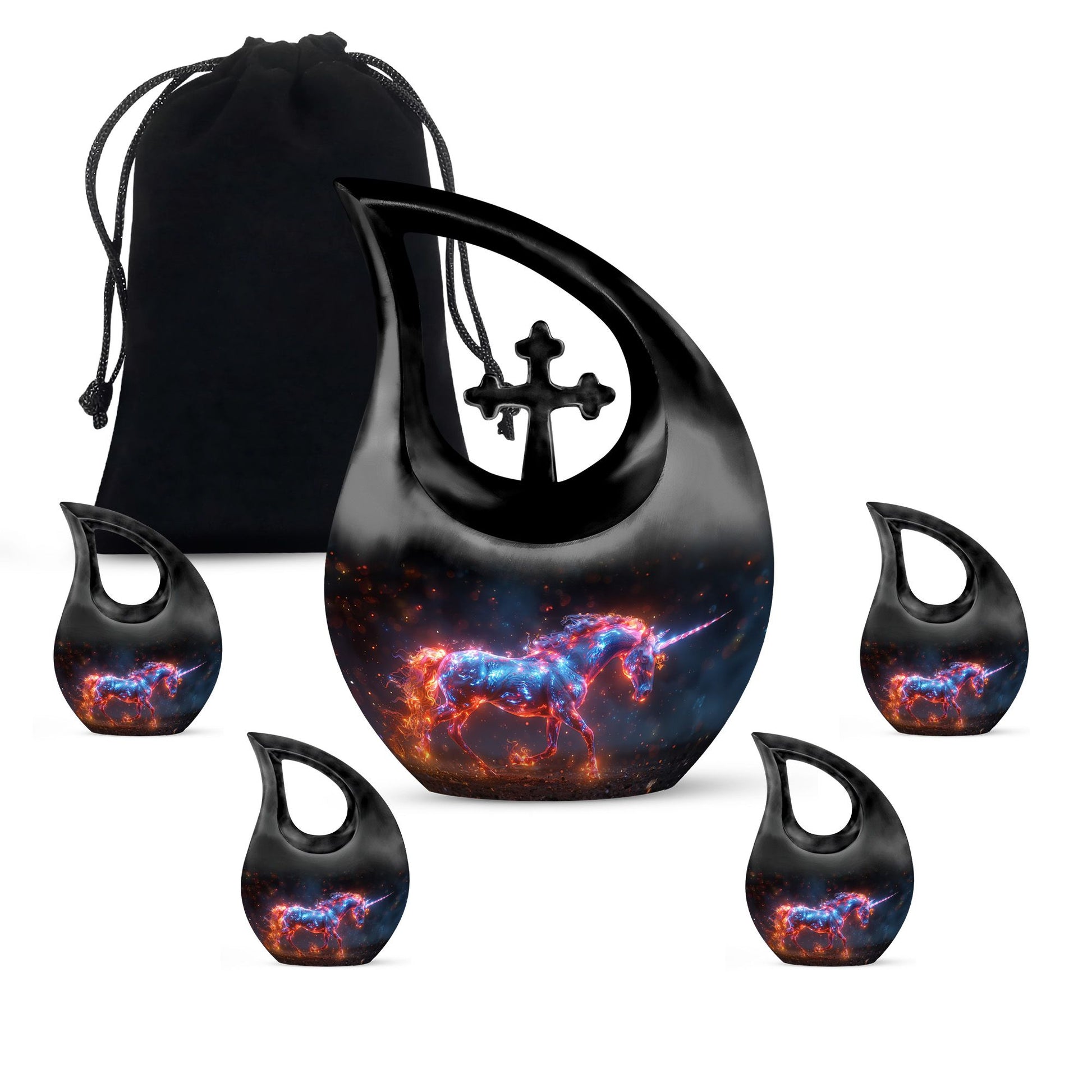 Supernova Steed Unicorn Cremation Urns For Human Ashes - Funeral Urn