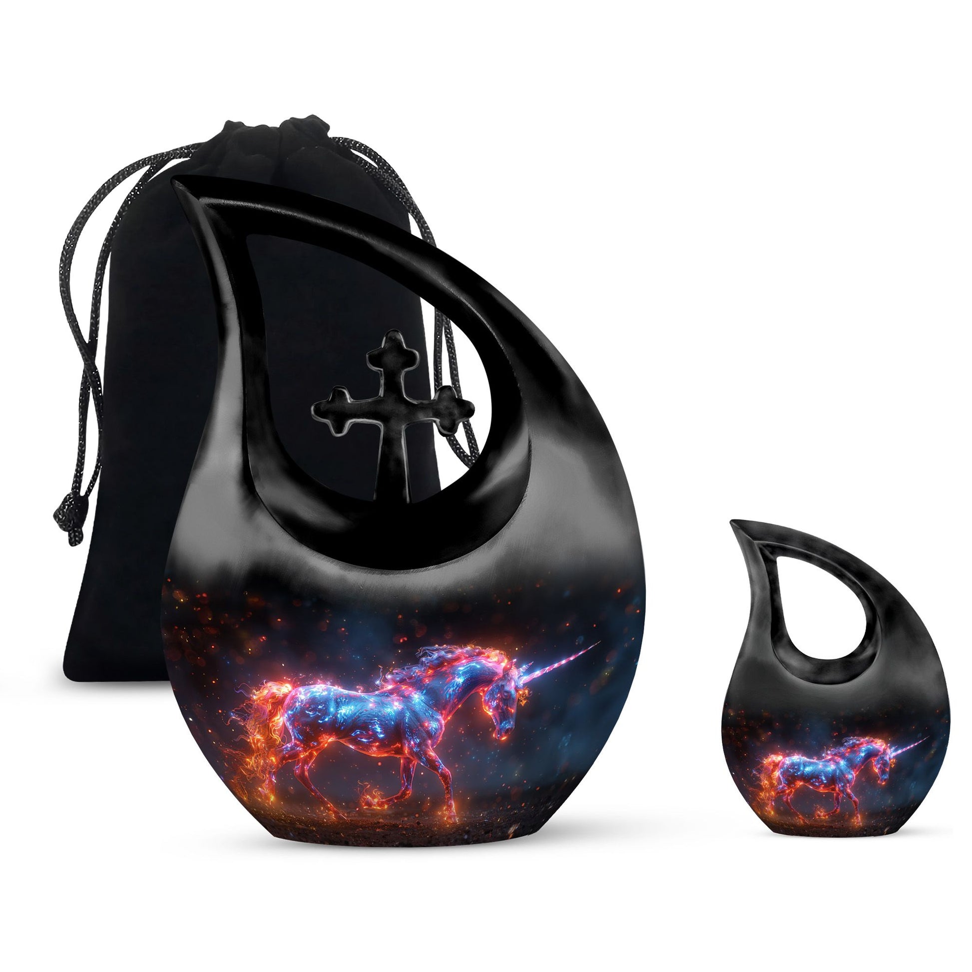 Supernova Steed Unicorn Cremation Urns For Human Ashes - Funeral Urn
