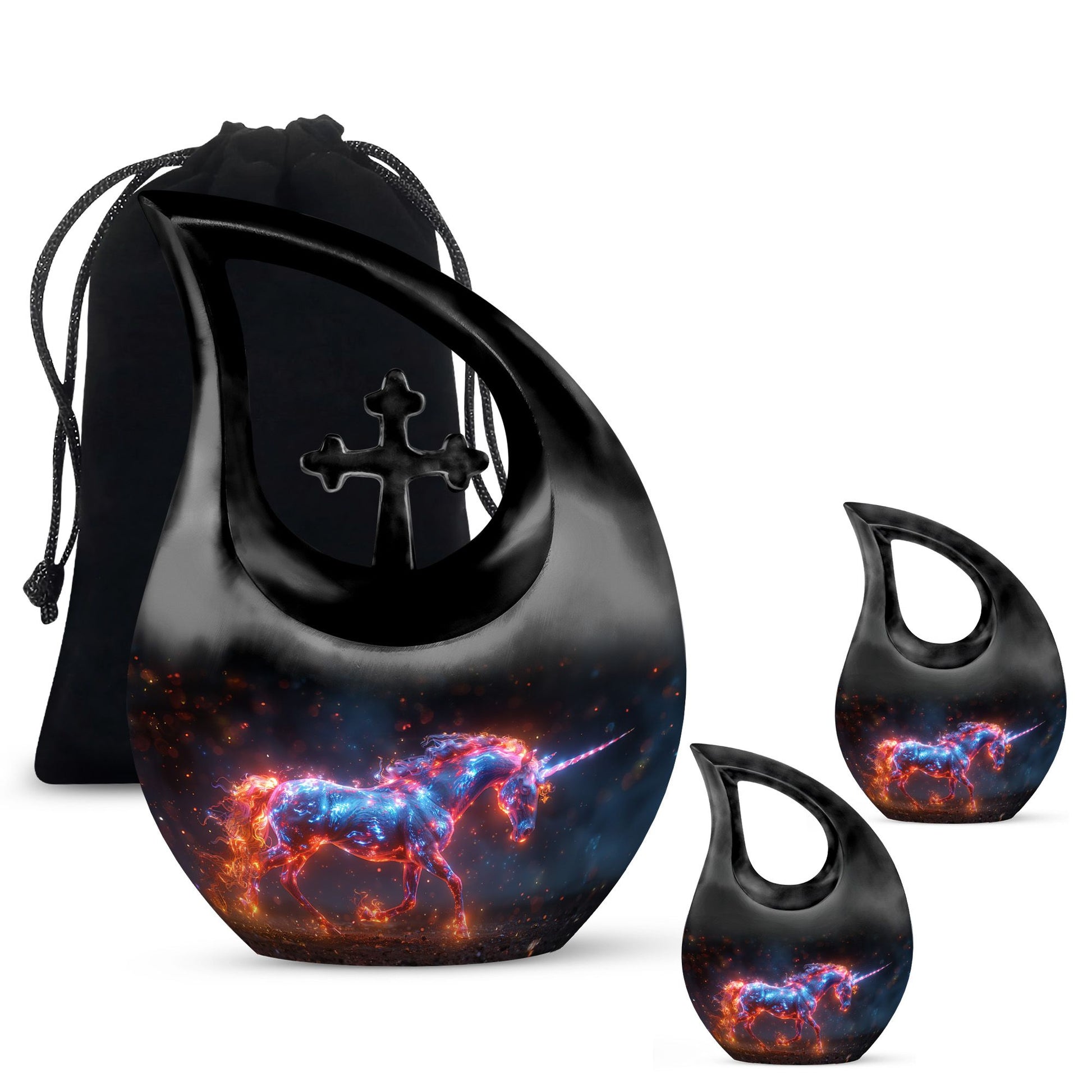 Supernova Steed Unicorn Cremation Urns For Human Ashes - Funeral Urn