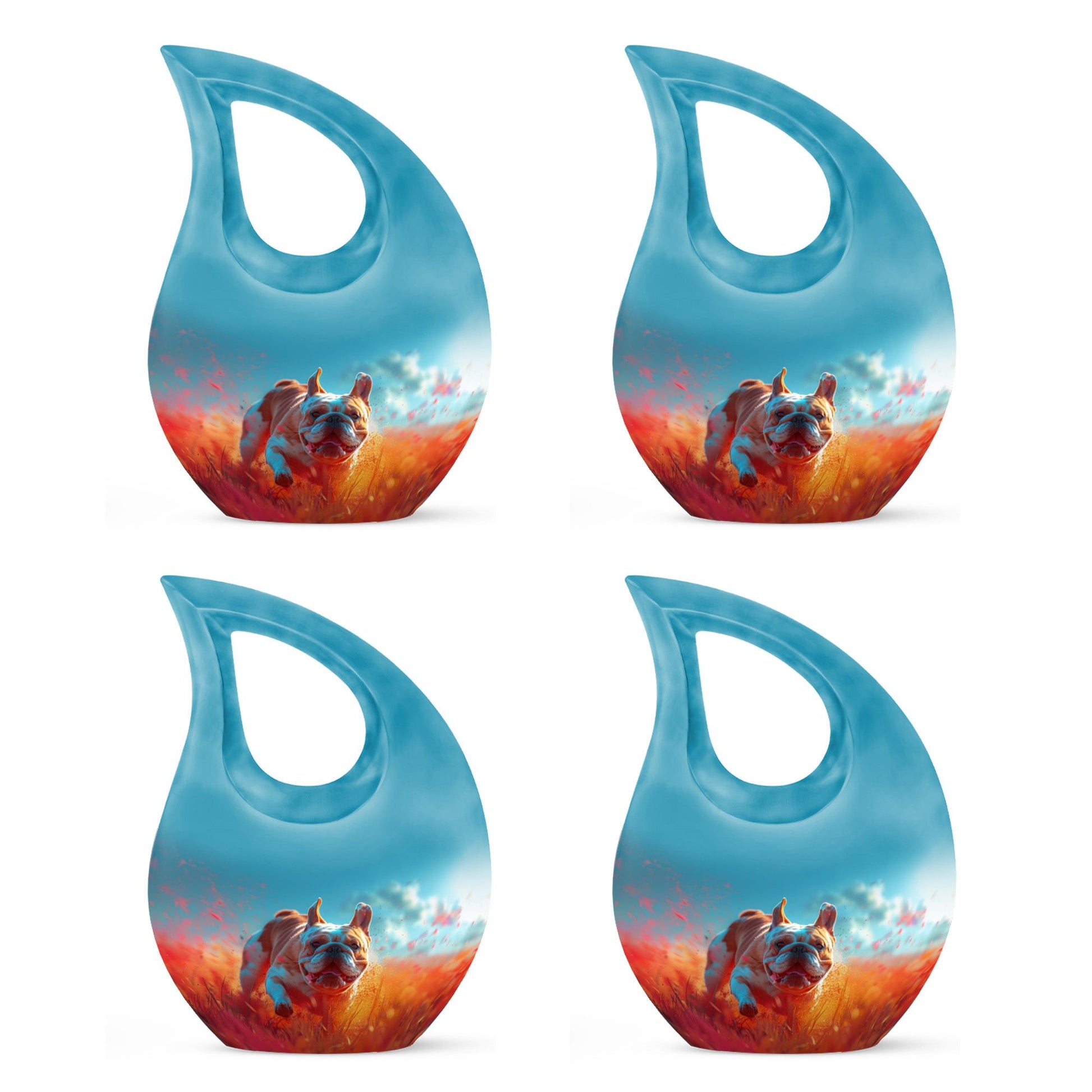 Bulldog Burial Urn - Large Pet Urns For Ashes