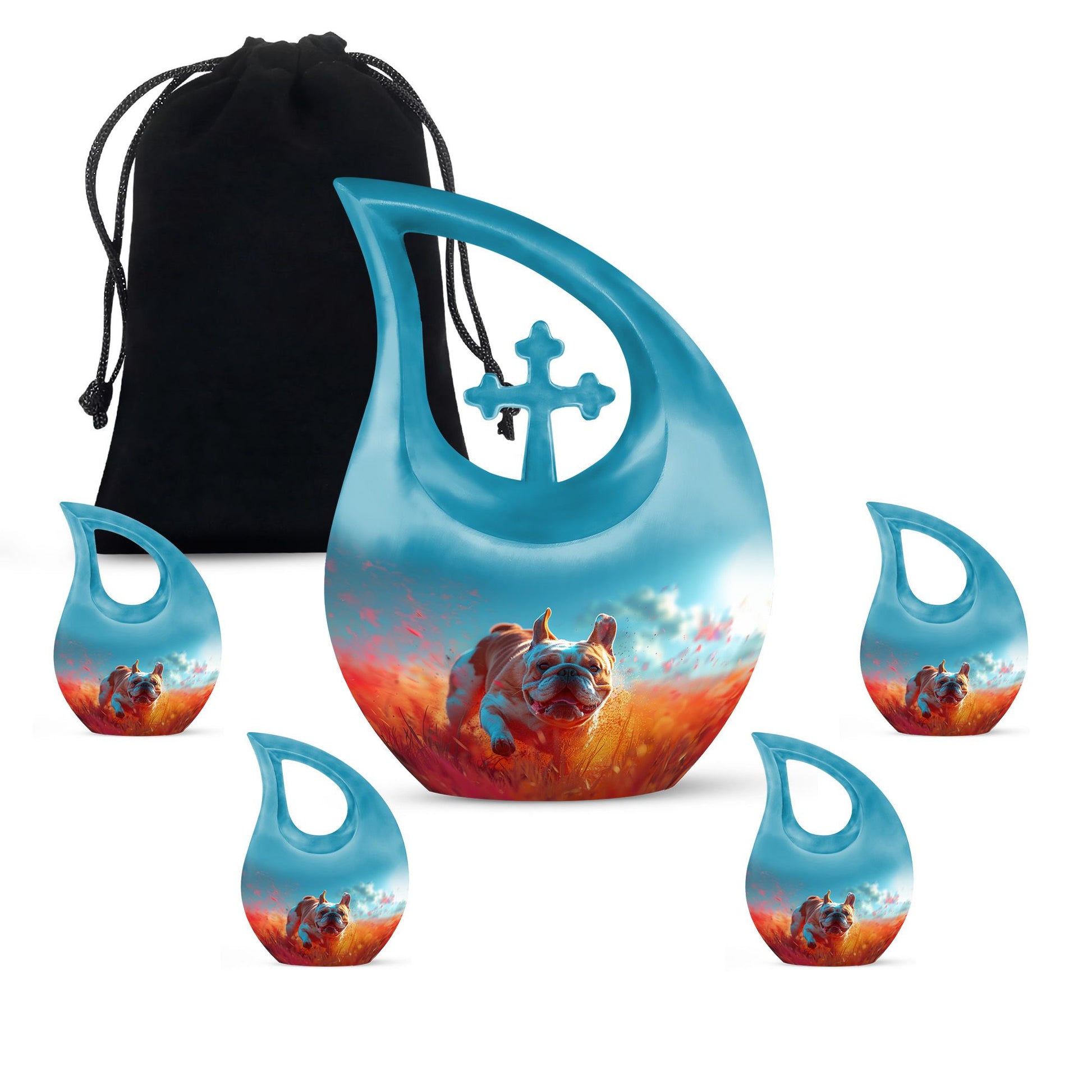 Bulldog Burial Urn - Large Pet Urns For Ashes