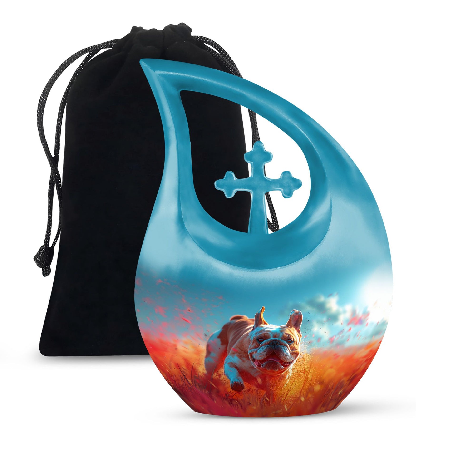 Bulldog Burial Urn - Large Pet Urns For Ashes