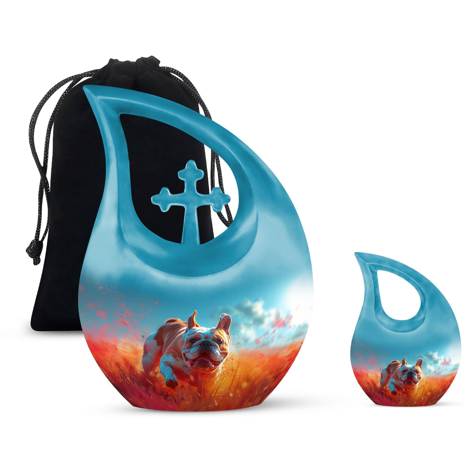 Bulldog Burial Urn - Large Pet Urns For Ashes