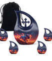 Fiery Bulldog Memorial Ashes Urn - Large Cremation Urn For Pets
