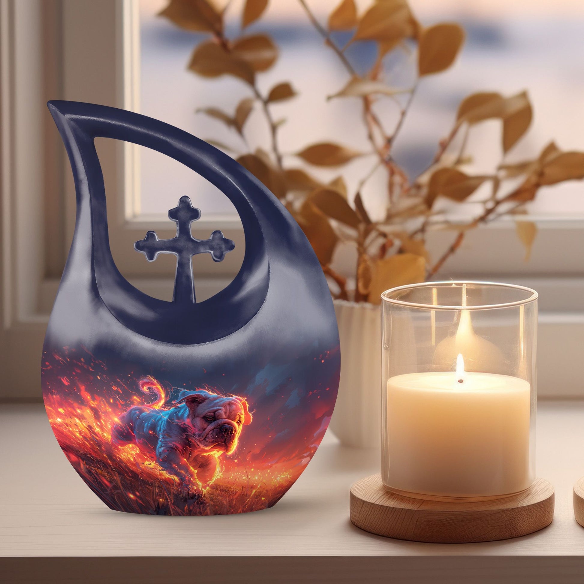 Ember Chase Urn, 10 Inch Modern Urn 