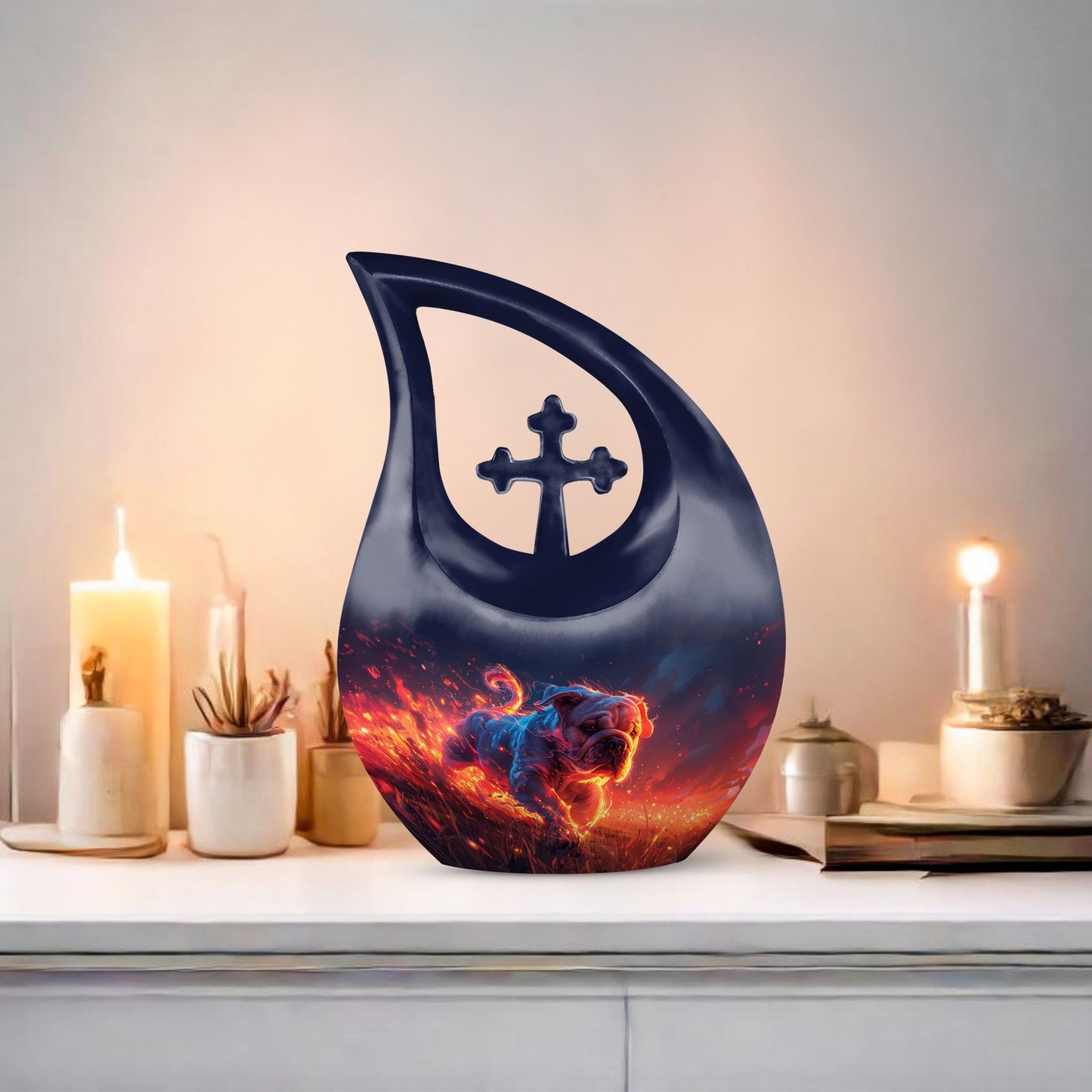 Ember Chase Urn, 10 Inch Modern Urn 