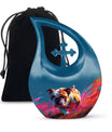 Vibrant Memorial Ashes Urn - Bulldog Funeral Cremation Urn For Pets