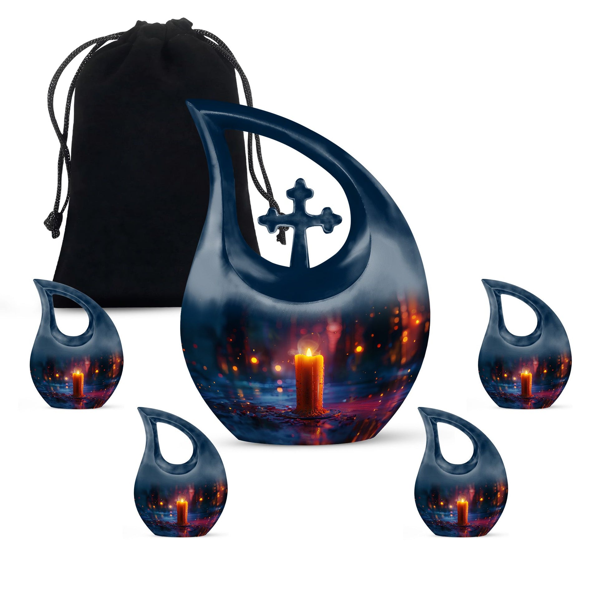 10 inch Glowing Solitude cremation urn