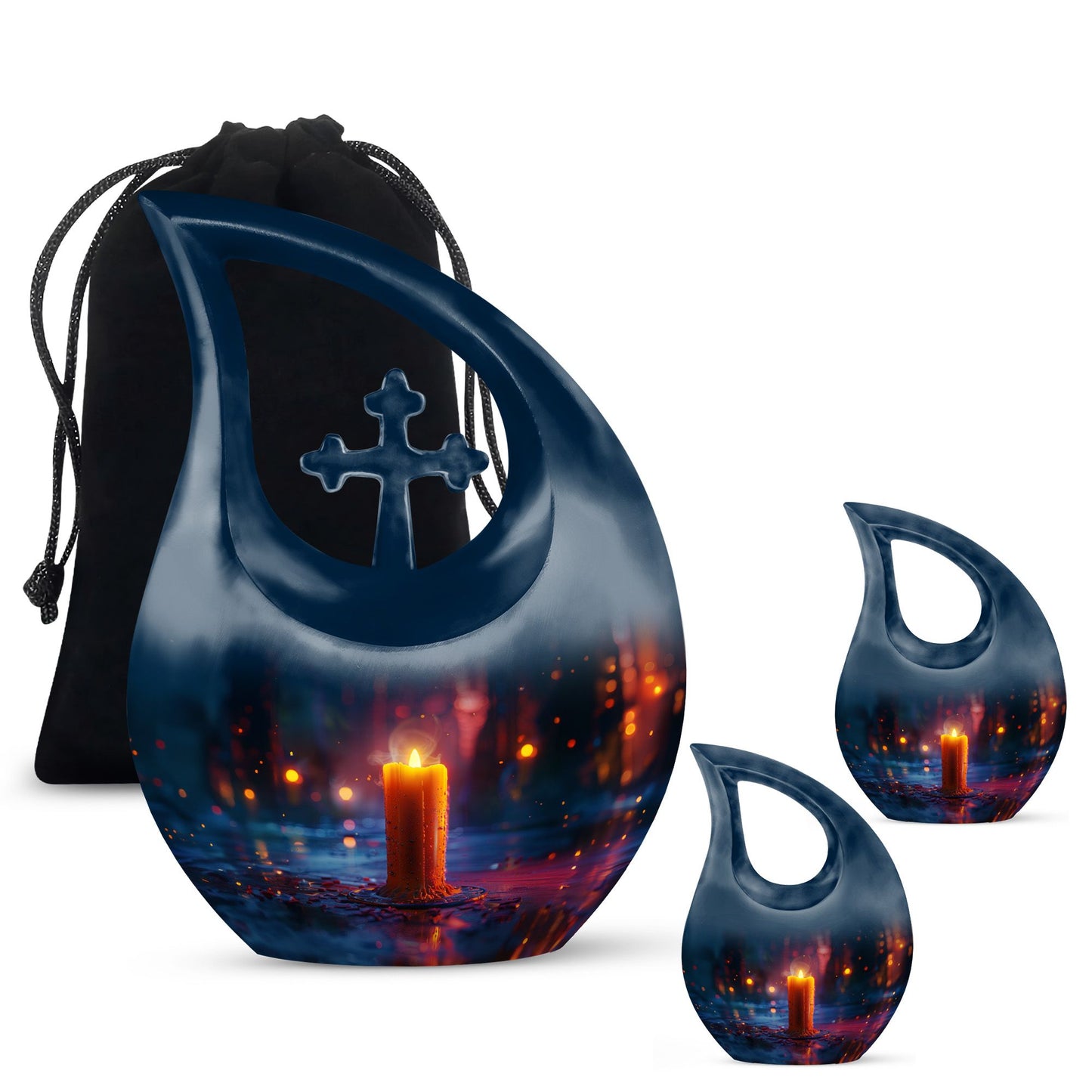 10 inch Glowing Solitude cremation urn
