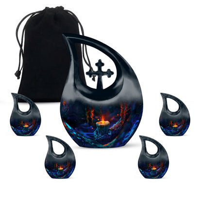 10 Inch Mystic Flame Urn 