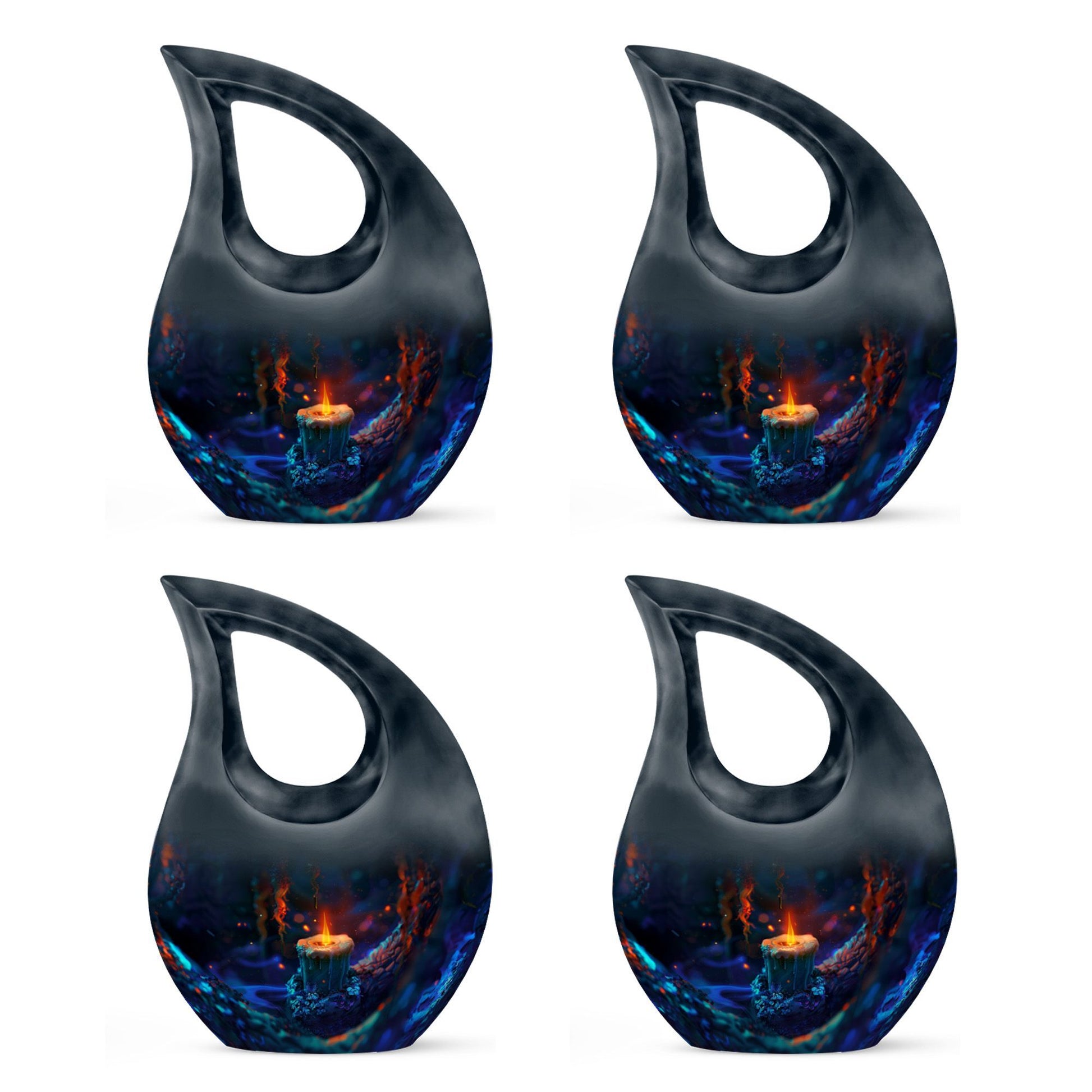 10 Inch Mystic Flame Urn 