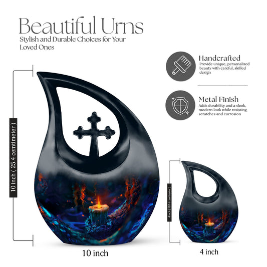 10 Inch Mystic Flame Urn 