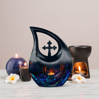 10 Inch Mystic Flame Urn 