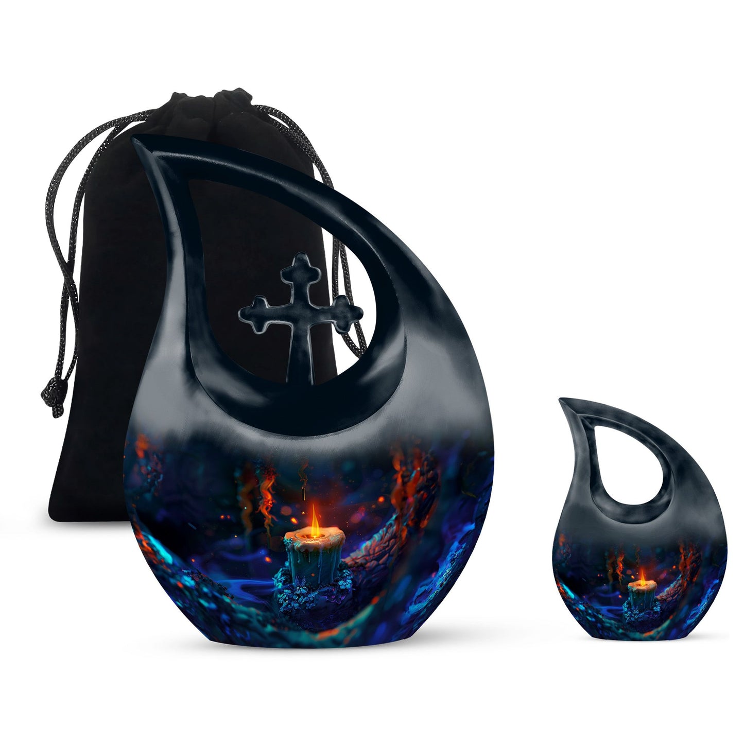 10 Inch Mystic Flame Urn 