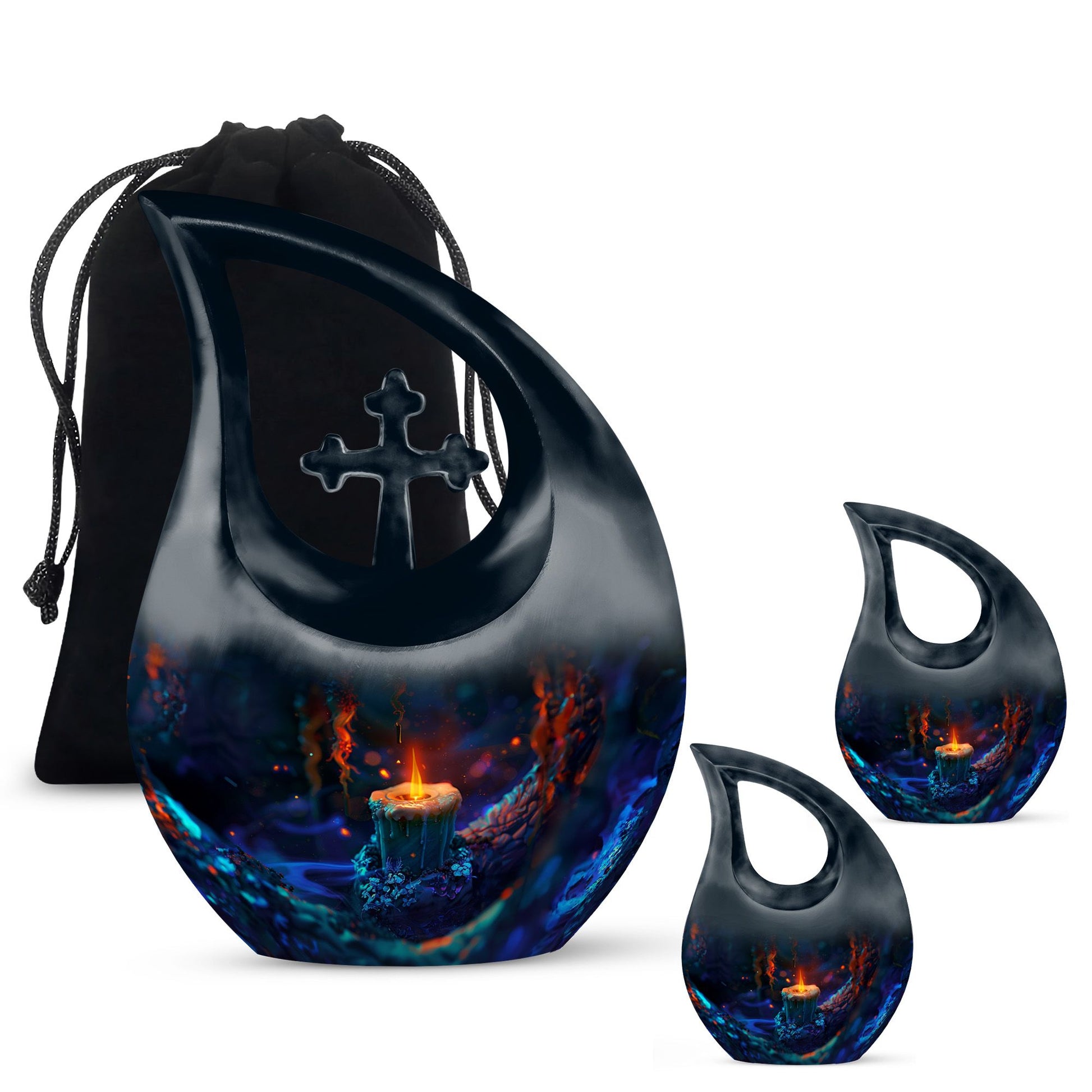 10 Inch Mystic Flame Urn 
