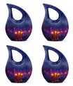Neon City Memorial Urn For Females - Glowing Candles Cremation Urn