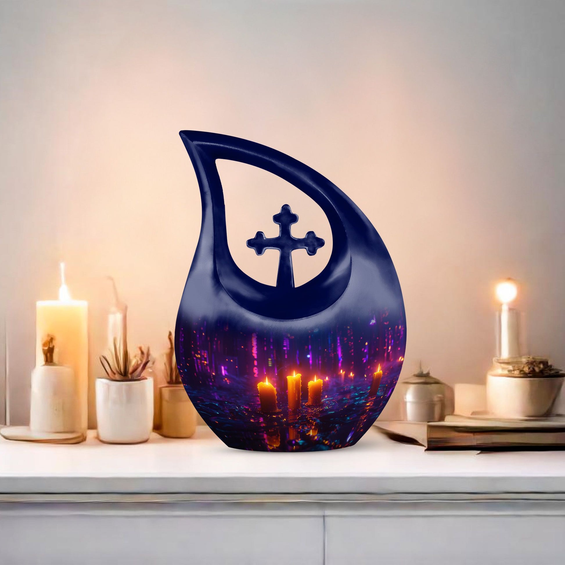 10-inch Luminescent Calm Urn,