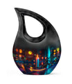 Glowing Candle Memorial Tribute Urn - Neon Urn For Male & Female