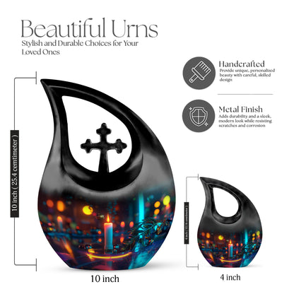 10-inch Glowing Serenity Urn, 