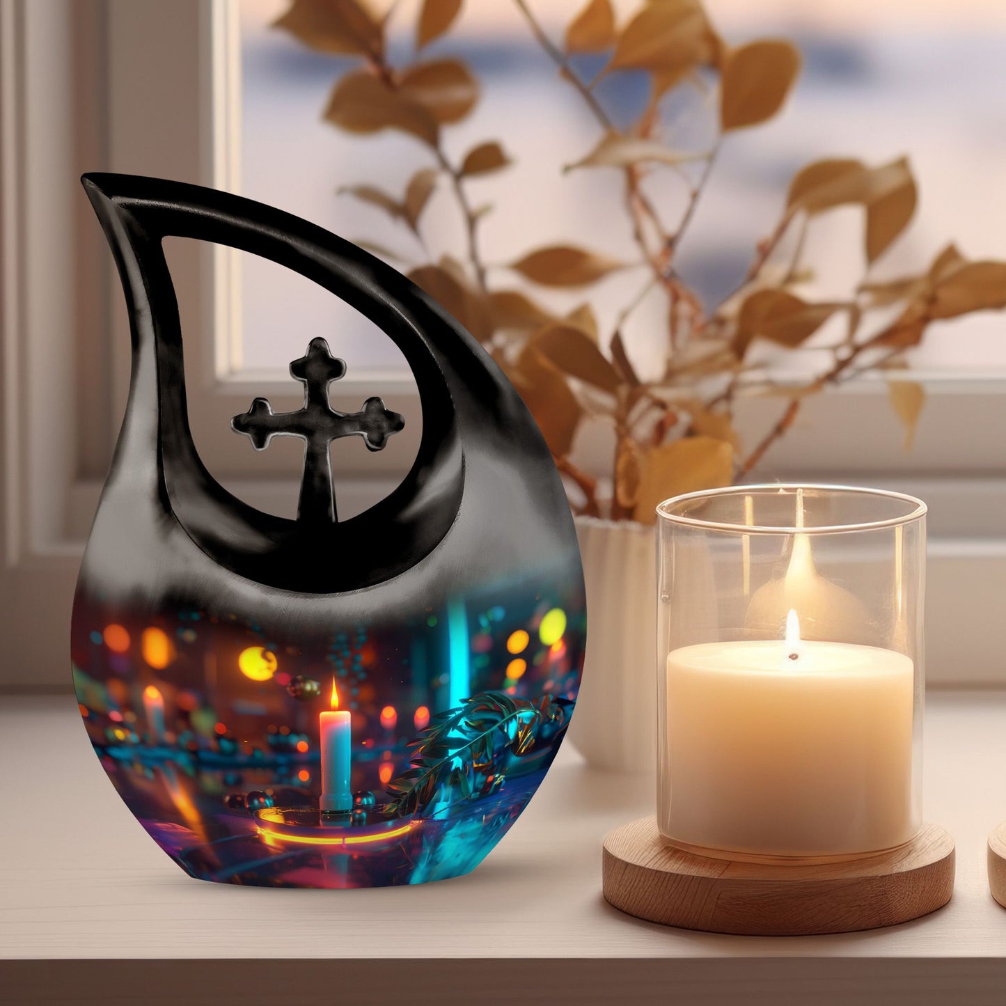 10-inch Glowing Serenity Urn, 