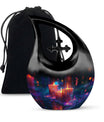 10 inch Neon Melting Cross Drop Large Urn