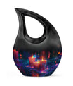 10 inch Neon Melting Cross Drop Large Urn