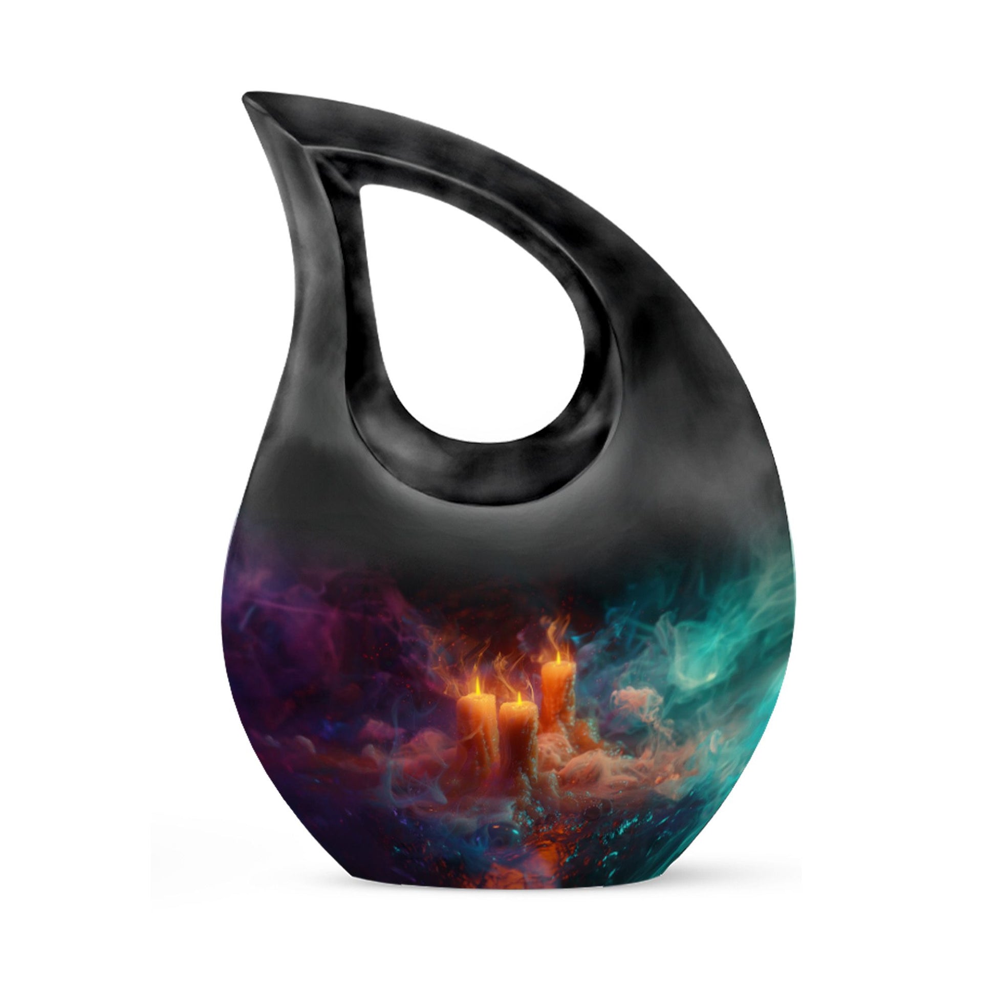 Mystic Vapor Candle Urn - Cosmic Candle Urn Large Memorial For Ashes